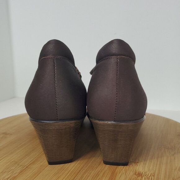 Naot Muse Mary Jane Heels Dark Brown Leather Women's Size 9 EU 40 - Picture 5 of 9